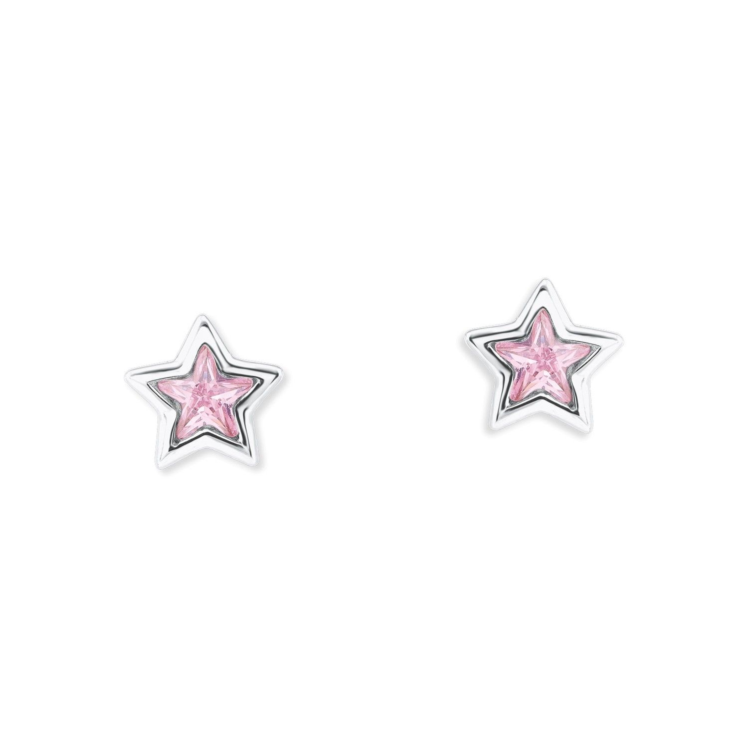Lillifee Ohrstecker 2024372 Stern rosa Silber 925