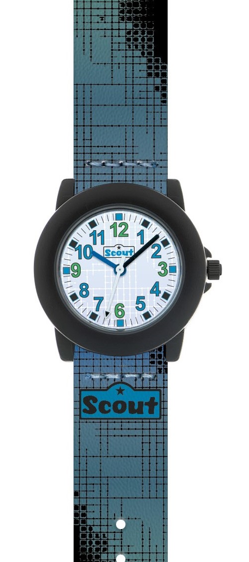 Scout Kinderuhr Crystal 280305049 grün-blau-schwarz