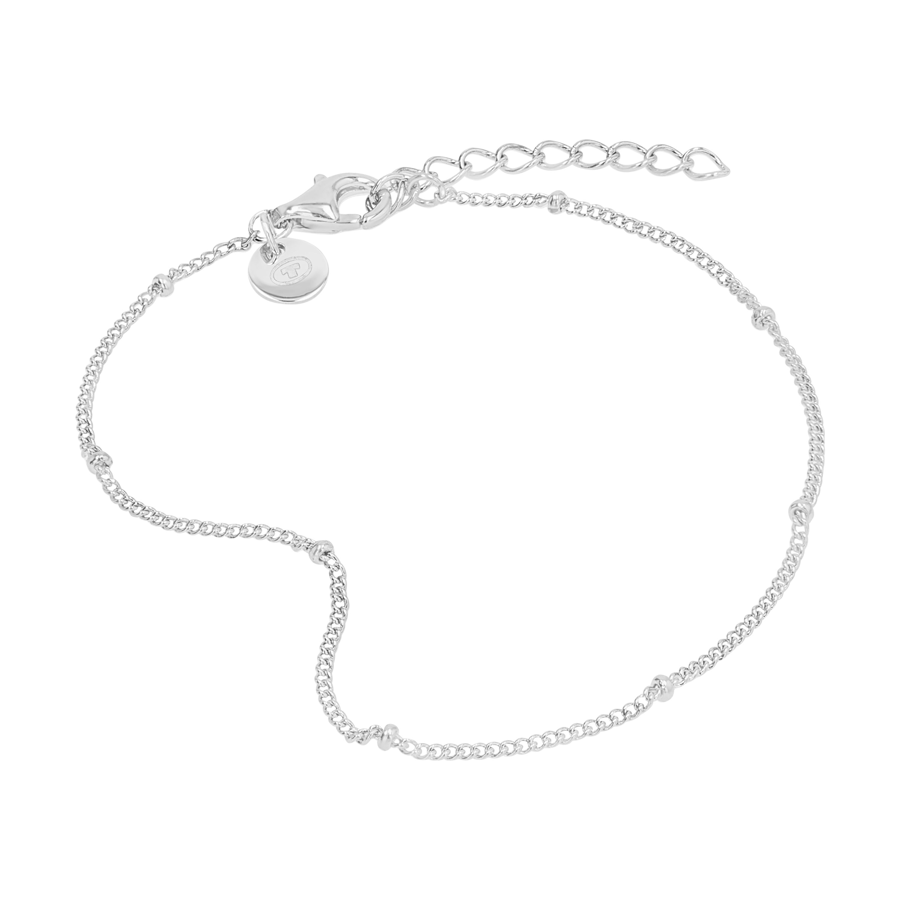 Tom Tailor Damen Armband 2101257 Silber 925 Panzergliederung mit kleinen Kugeln