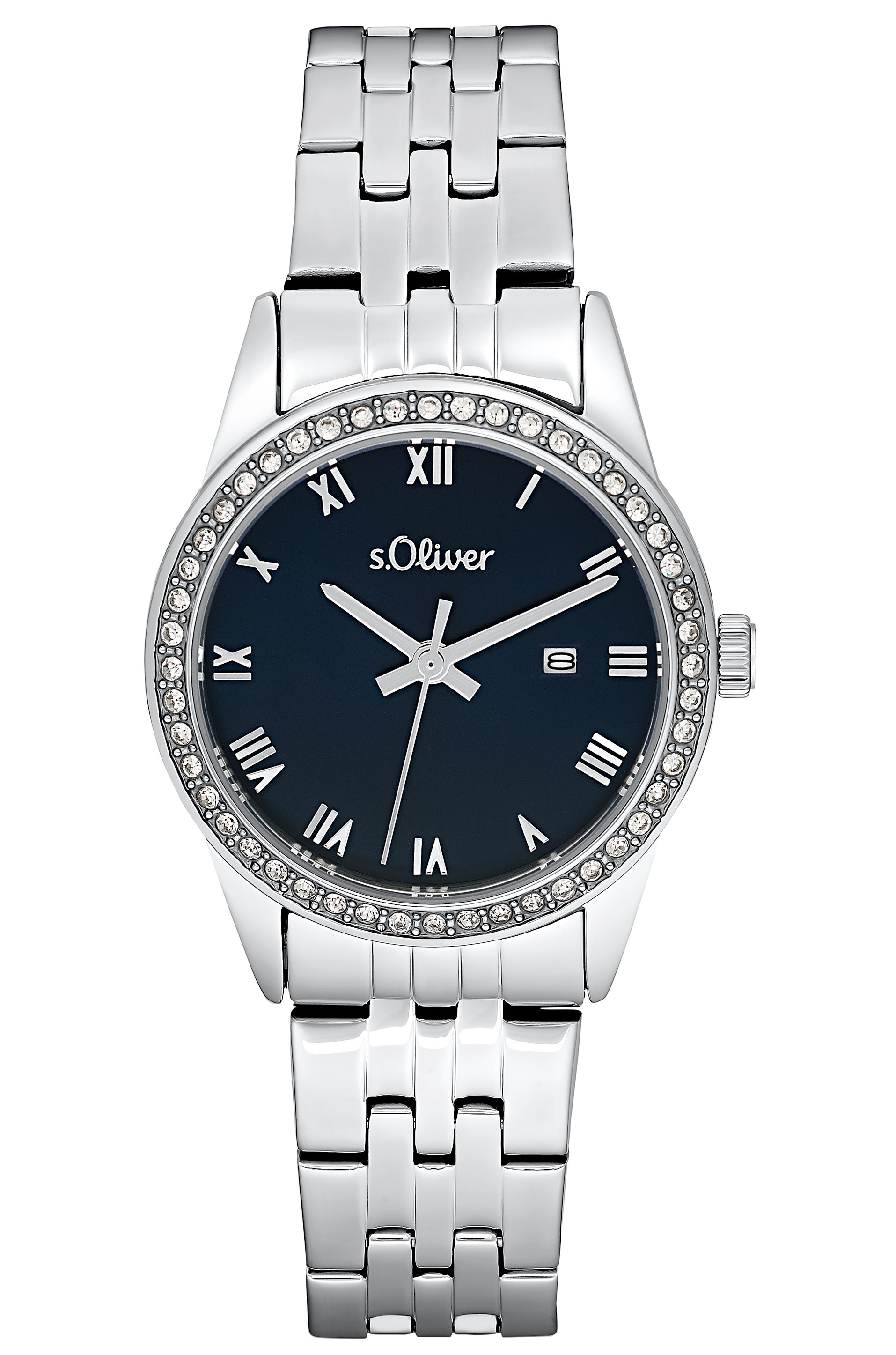 s.Oliver Damen Armbanduhr 2033562 Edelstahl Zirkonia