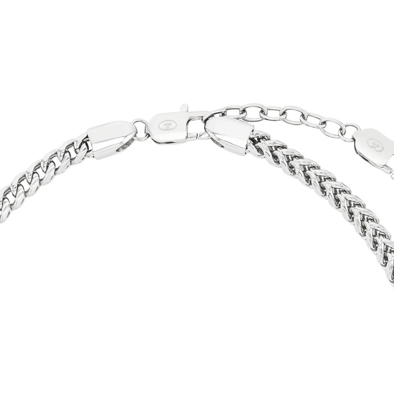 Tom Tailor Herren Halskette 2100687 Edelstahl mit eleganter Fuchsschwanzgliederung