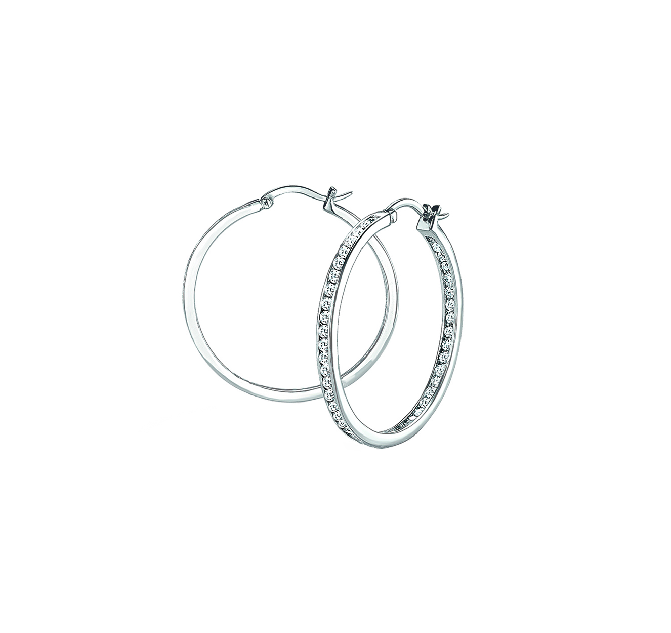 s.Oliver Damen Creolen 2026067 Silber Zirkonia