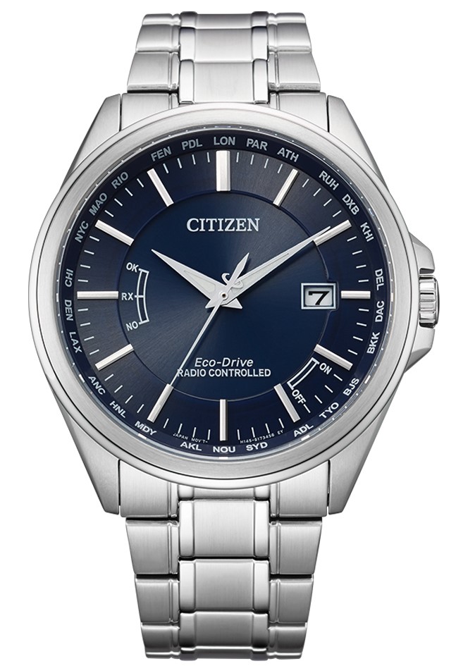 Citizen Herren Armbanduhr CB0250-84L Funk Eco Drive Edelstahl