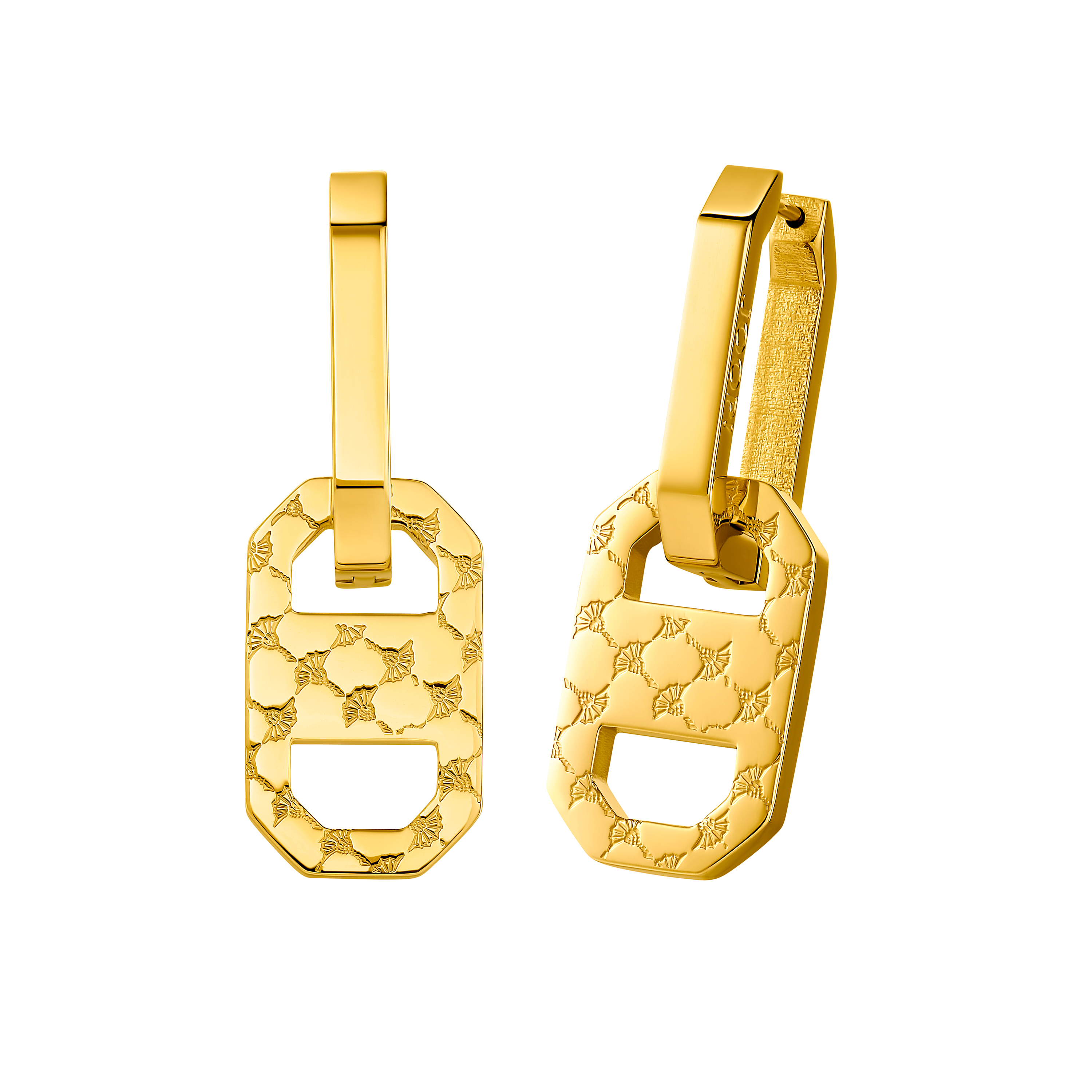 JOOP! Damen Creolen 2035137 Edelstahl gelbgold  IP
