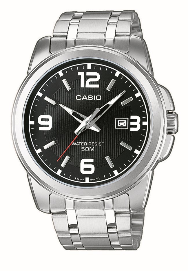 Casio Herren Armbanduhr MTP-1314PD-1AVEF analog mit Edelstahlband
