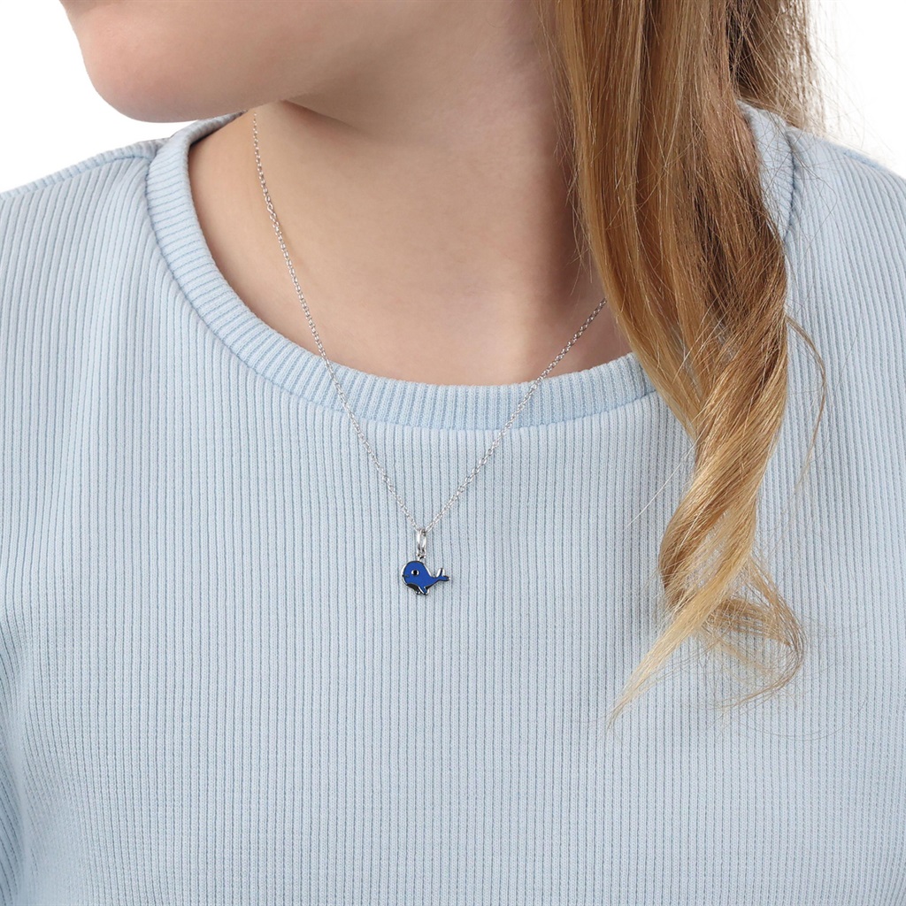 Lillifee Mädchen Halskette 2101020 mit Anhänger Wal blau Silber 925