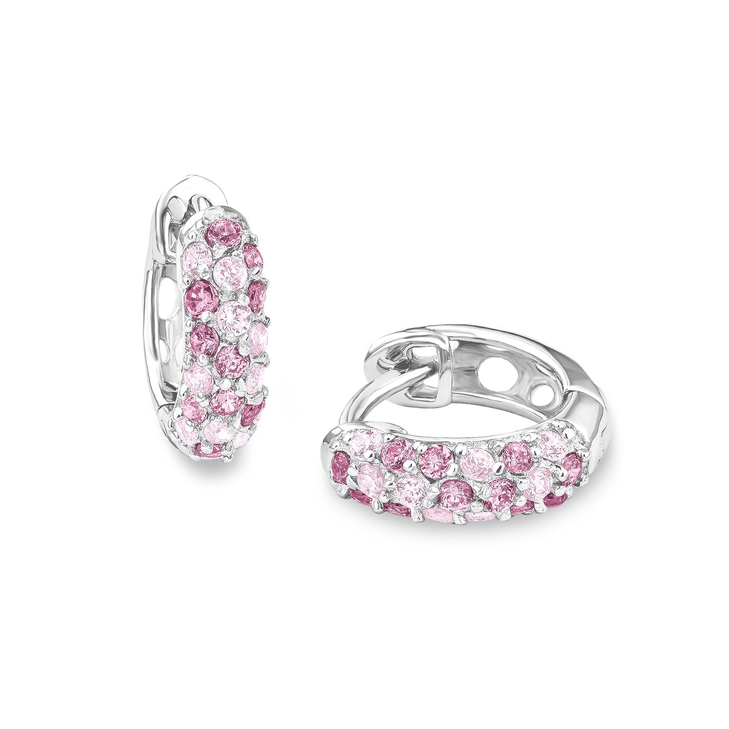 Lillifee 2016523 Creolen Silber Zirkonia rosa pink