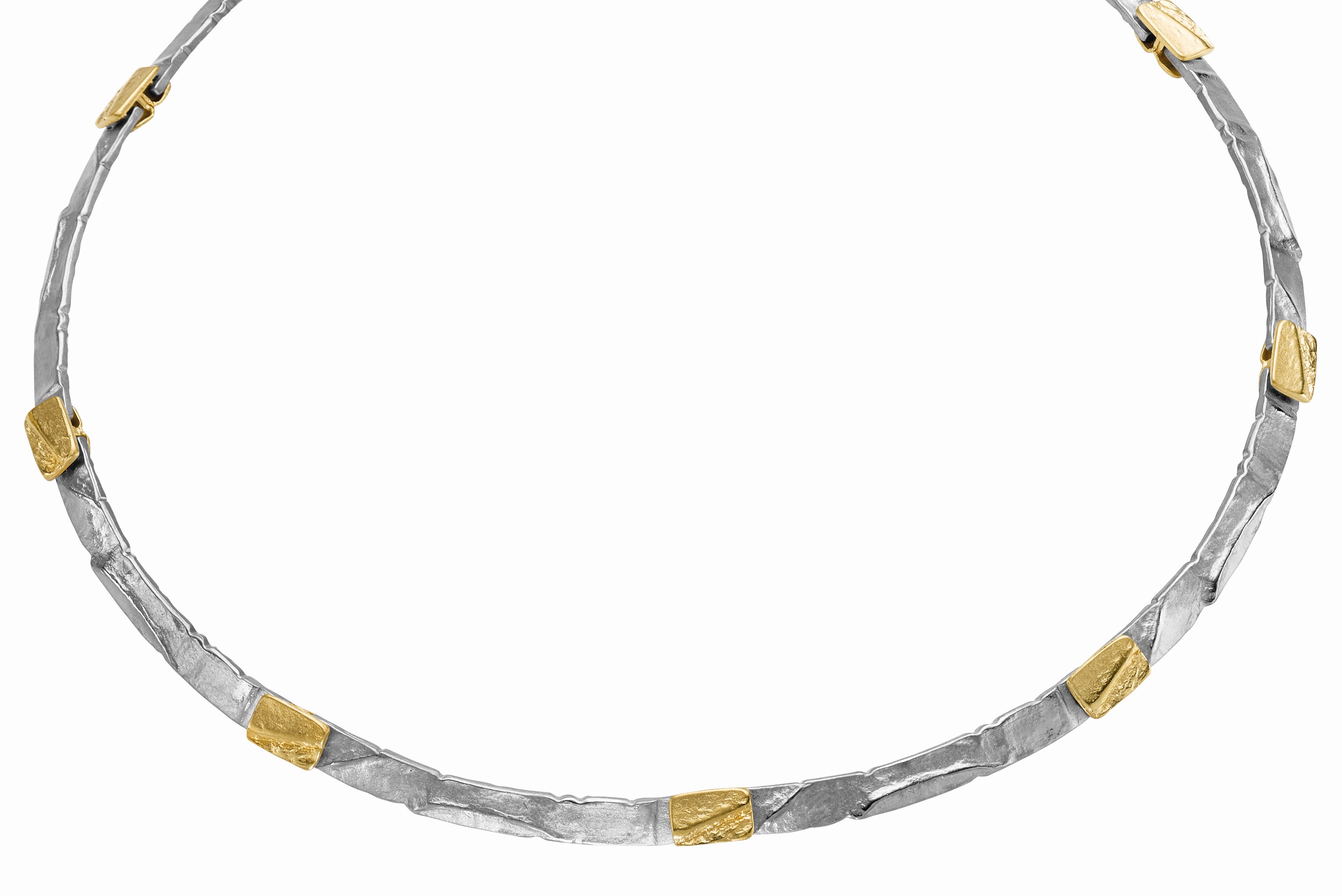Halskette Collier 22-204 Silber teilvergoldet