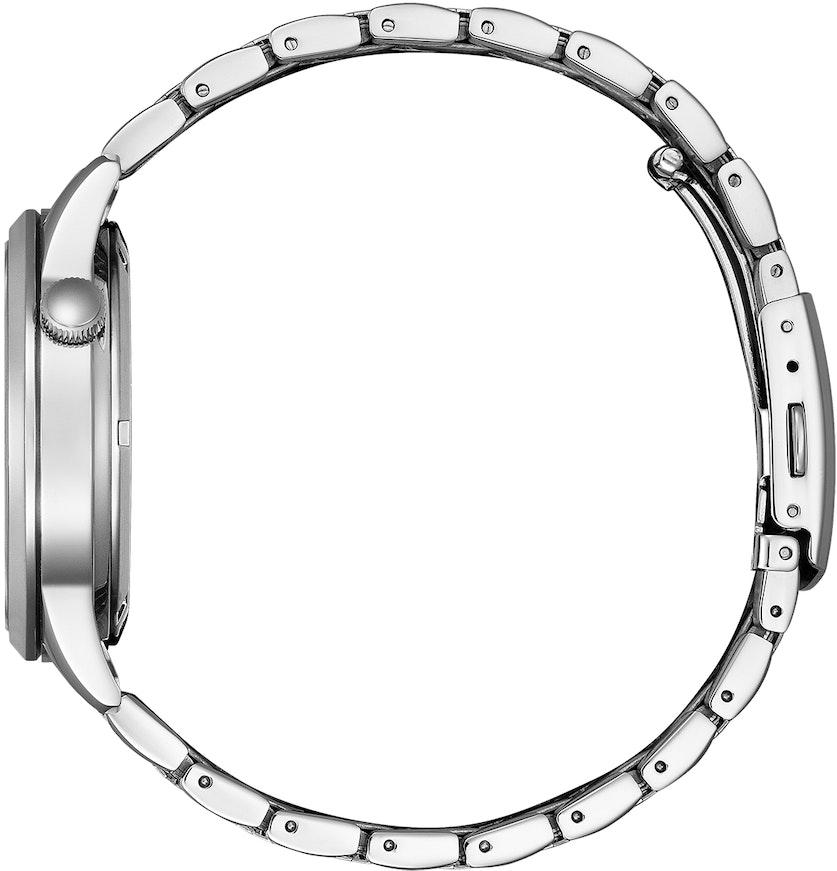 Citizen Herren Armbanduhr NH9131-73L Automatik Edelstahl Open Heart