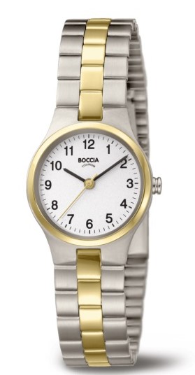 Boccia Damen Armbanduhr 3082-05 Classic bicolor