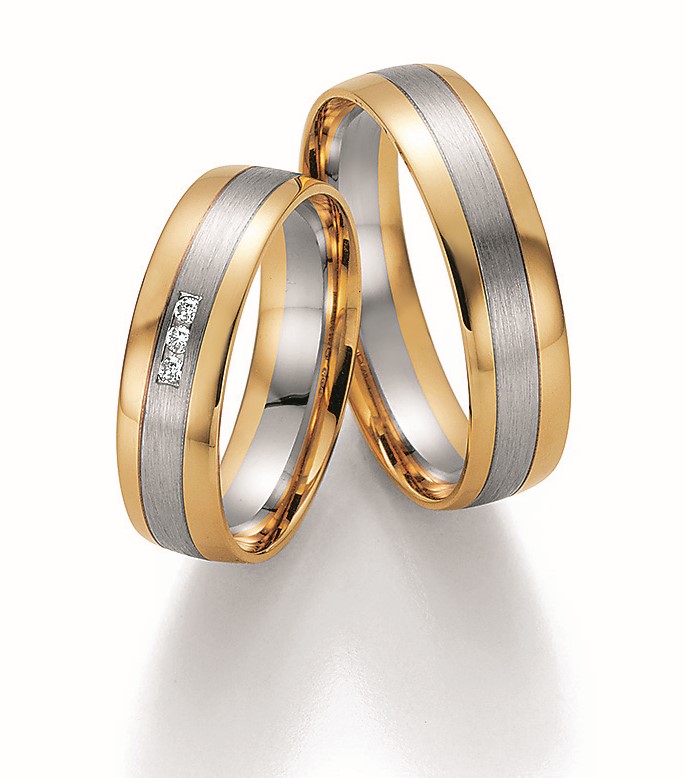 Eheringe Trauringe Ruesch Pure III 66/32010 66/32020 Gelbgold Weißgold