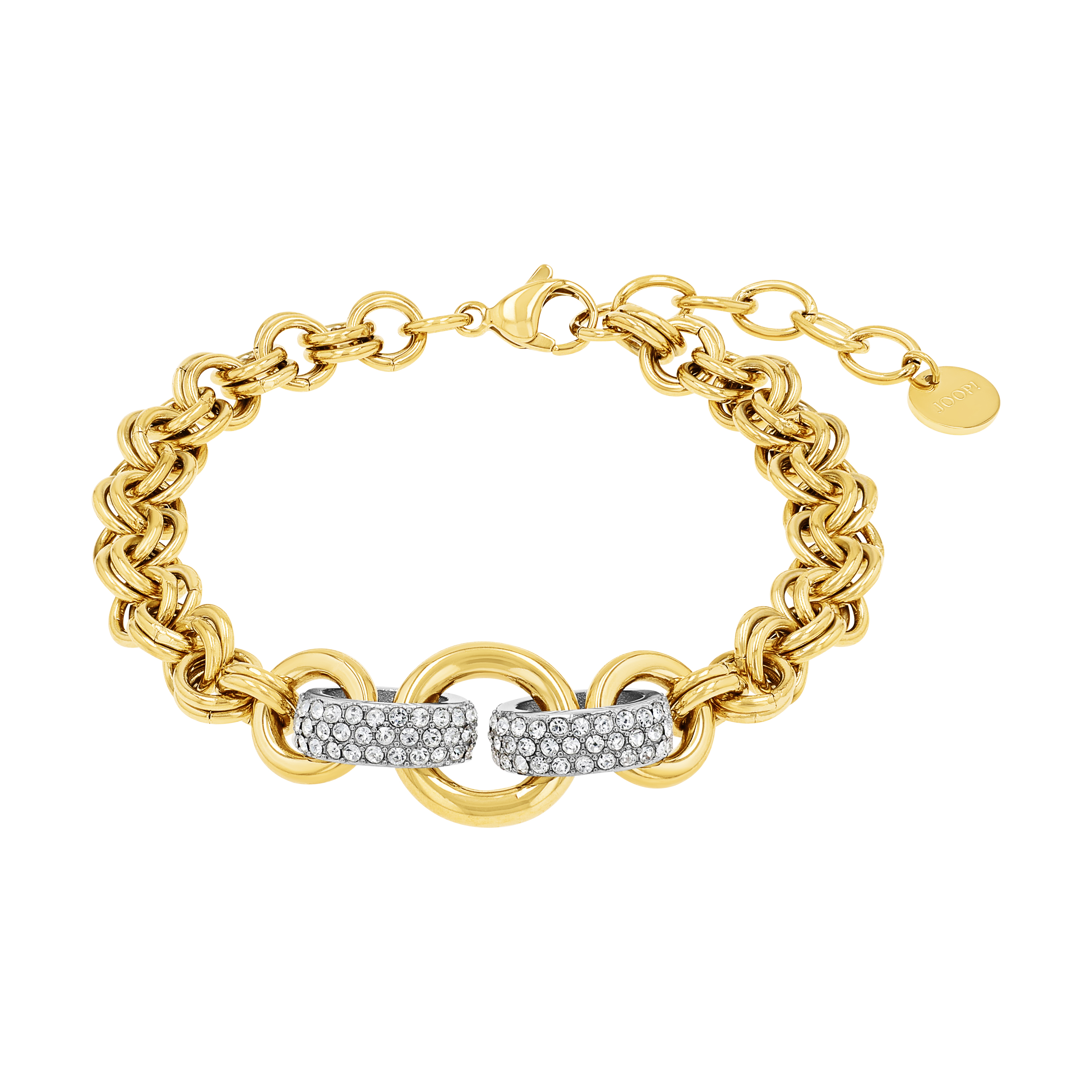 JOOP! Damen Armband 2039842 Edelstahl gelbgold IP synth. Zirkonia