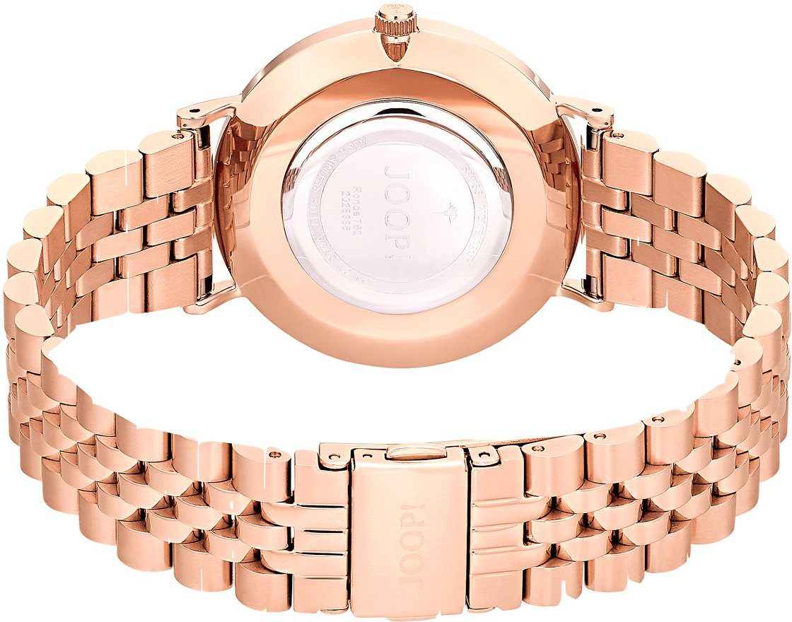 JOOP! Damen Armbanduhr 2028336 Metallband roségold IP