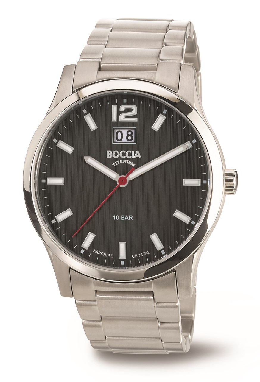 Boccia Herren Armbanduhr Classic 3580-02 Titan