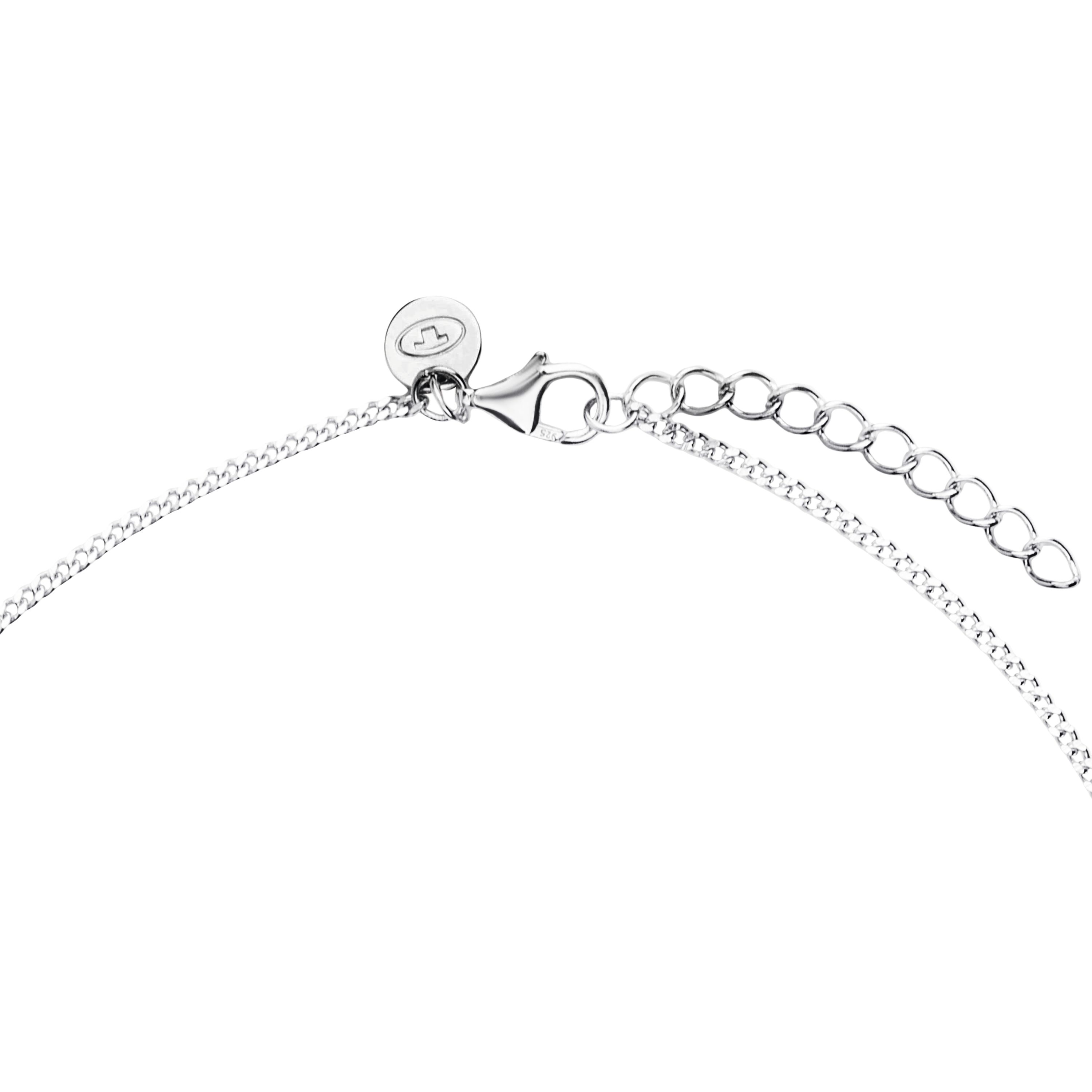 Tom Tailor Damen Halskette 2101269 mit Anhänger Silber 925 synth. Zirkonia
