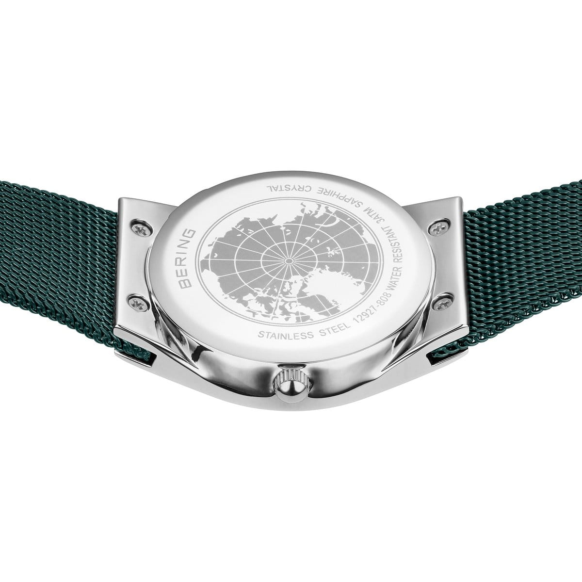 Bering Damen Armbanduhr 12927-808 Classic Milanaiseband grün