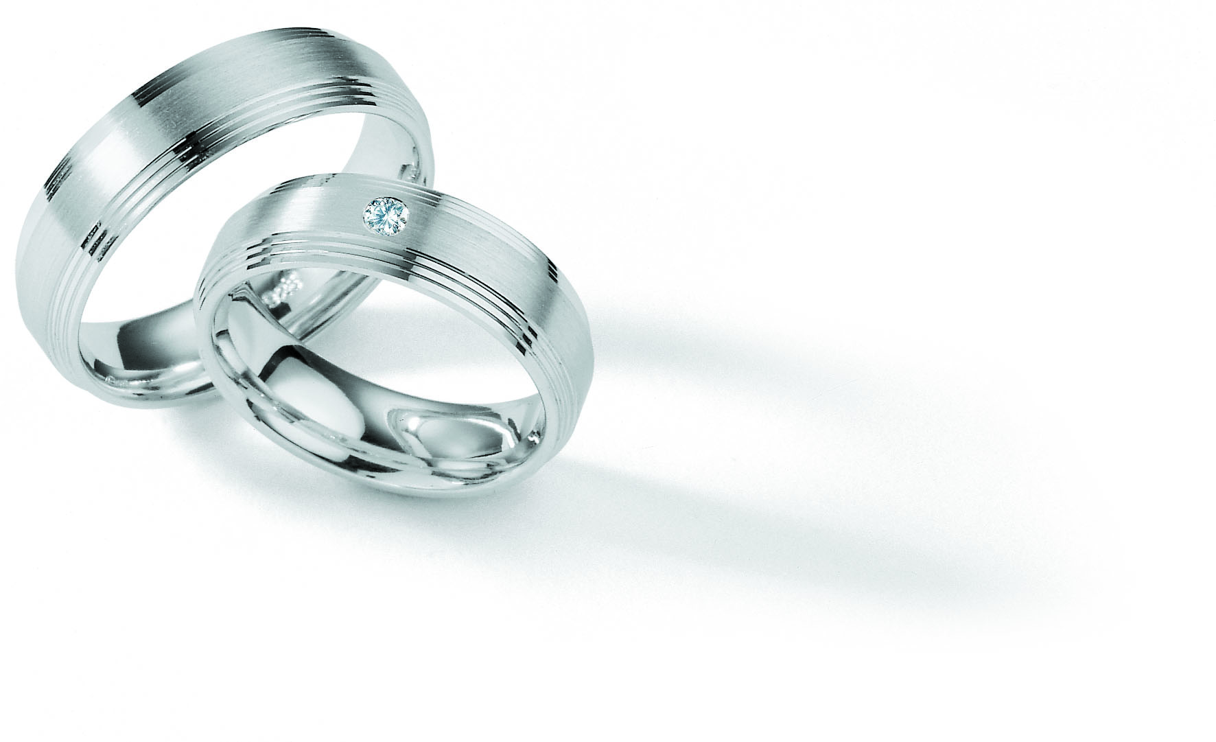 Eheringe Trauringe White Style Silver Brilliance 55-01200 / 55-01200