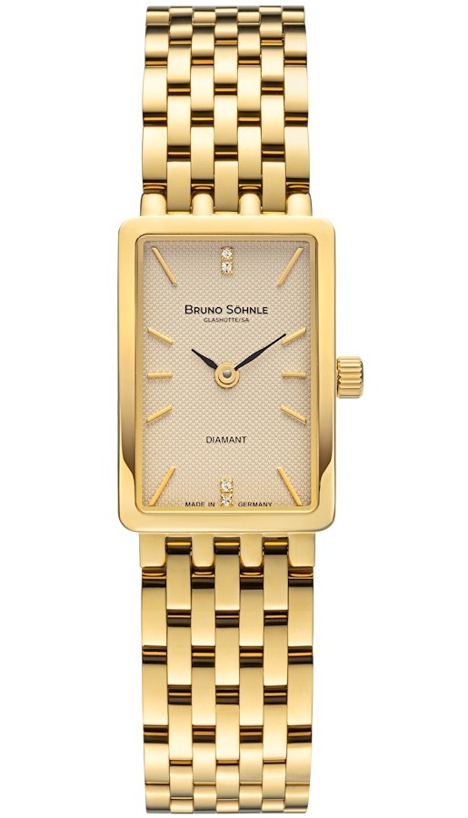 Bruno Söhnle Damen Armbanduhr La Traviata 17-13195-242 Edelstahl Gelbgold IP