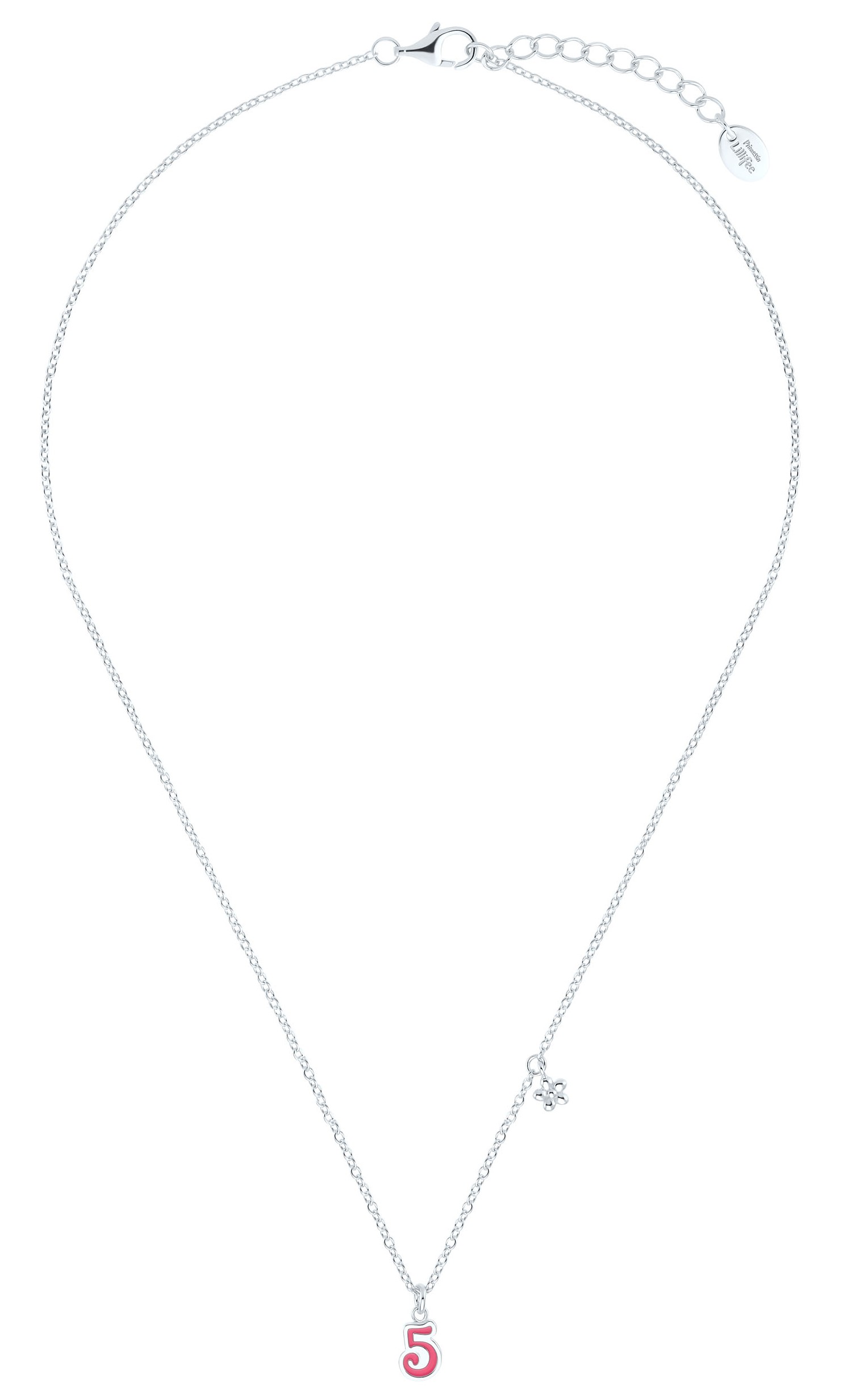 Lillifee Halskette 2035978 Silber 925/- mit Anhänger Blume und Zahl 5