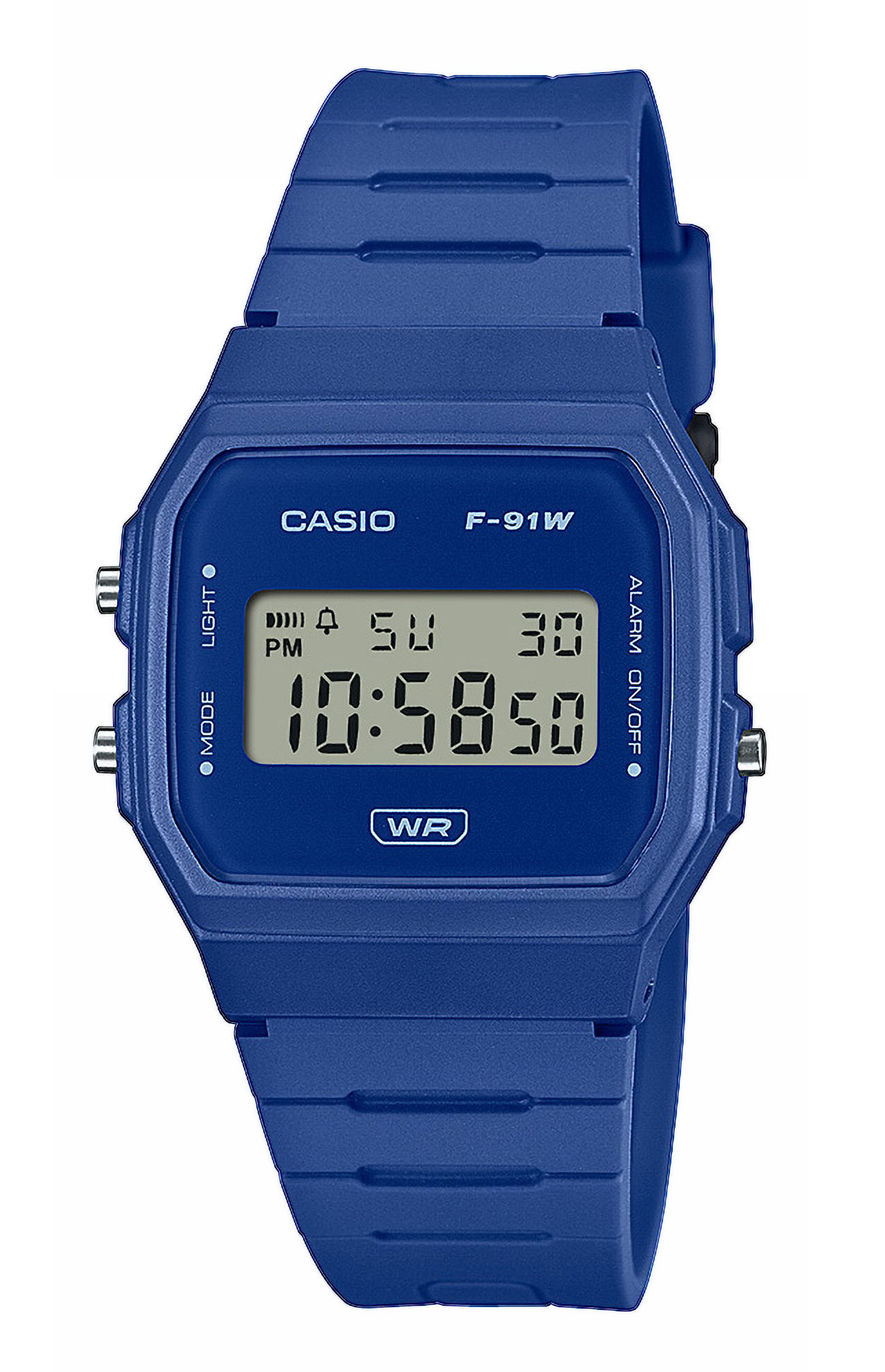 Casio Armbanduhr F-91WB-2A1EF digital blau