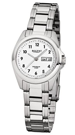 Regent Damen Armbanduhr F-519 Edelstahl