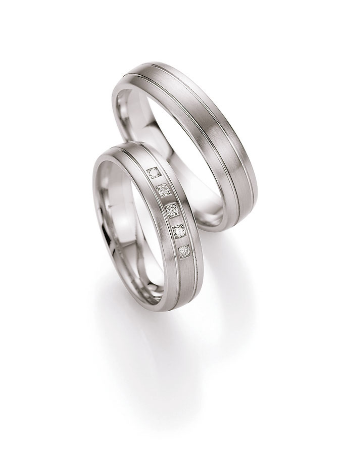 Eheringe Trauringe Honeymoon Edition Weissgold Palladium 74-10110 / 74-10120