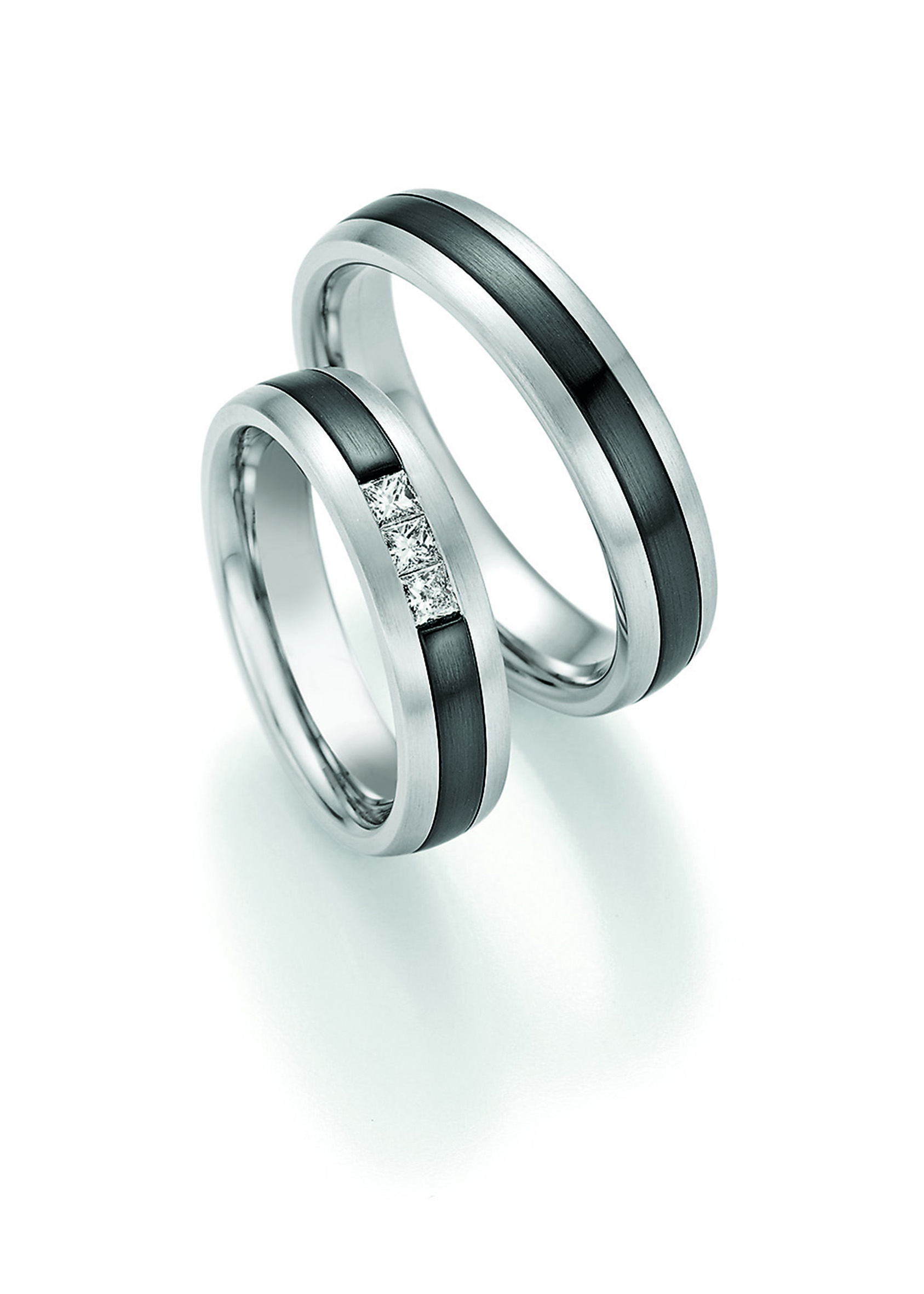 Eheringe Trauringe Black & Gold 14-10010 / 14-10020