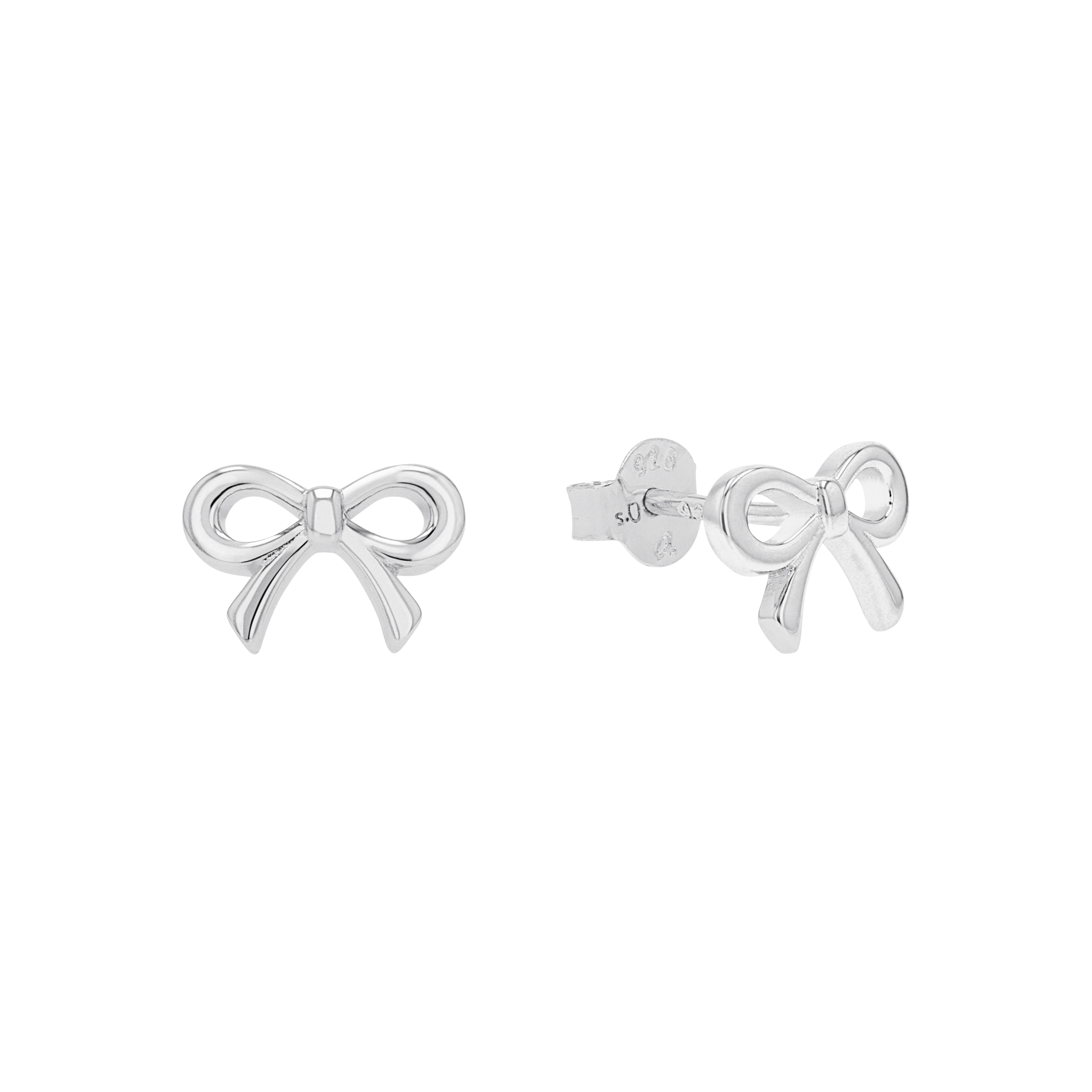 s.Oliver Mädchen Ohrstecker 2039716 Schleife Silber 925