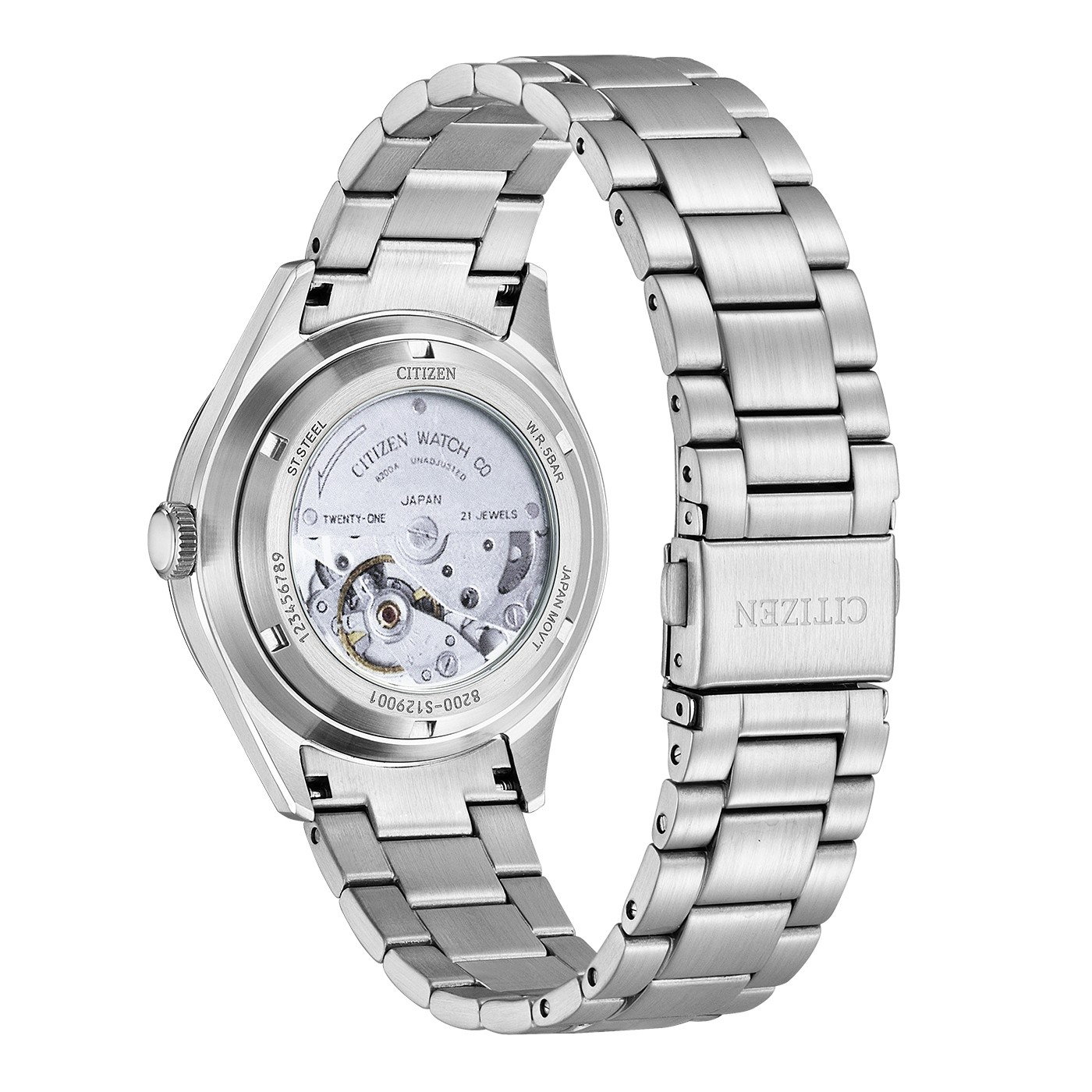 Citizen Herren Armbanduhr NH8391-51LC Automatic Edelstahl blau