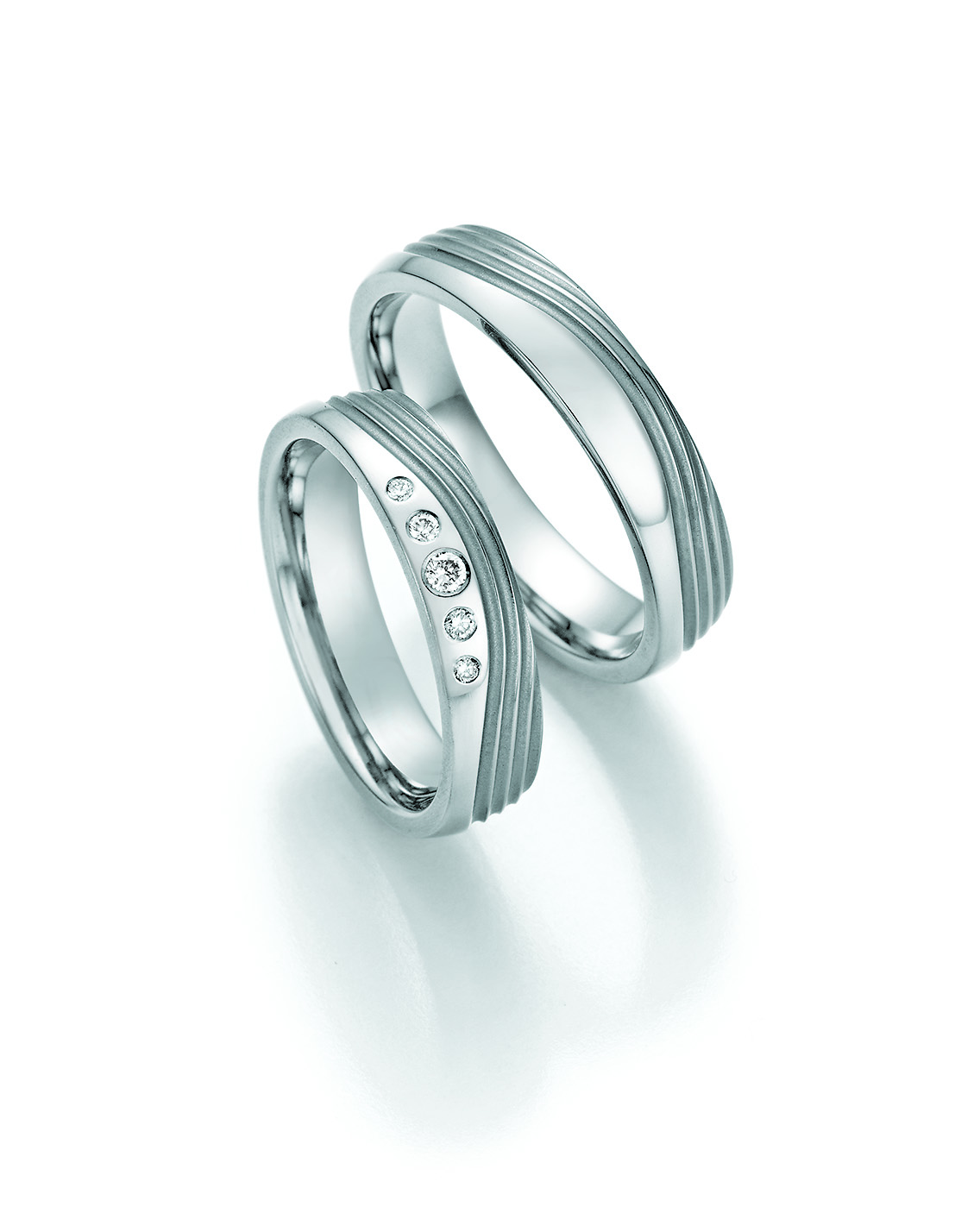 Eheringe Trauringe White Style Titan Avantgarde 77-21030 / 77-21040