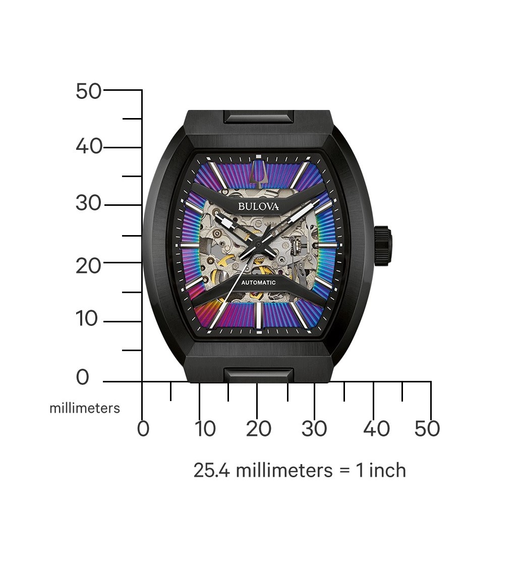 Bulova Herren Armbanduhr Maquina 98A320 Automatik