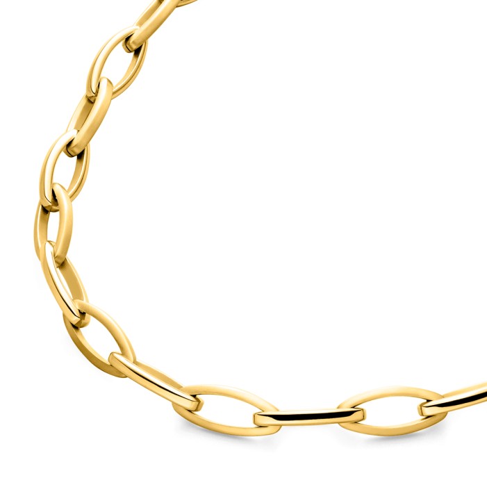 Boccia Damen Collier 0832-04Titan gelbgold IP