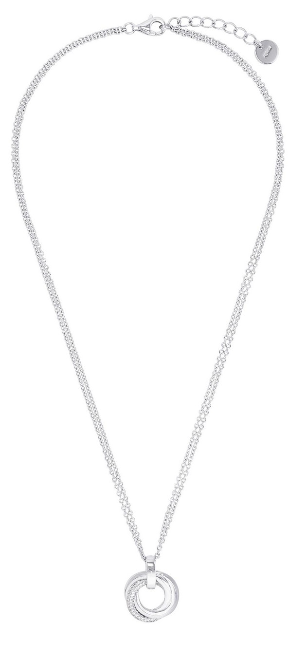 JOOP! Damen Halskette 2040543 Silber 925 mit Anhänger synth. Zirkonia