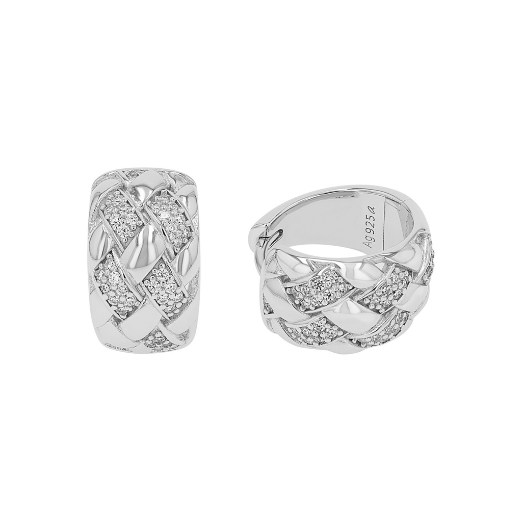 JOOP! Damen Creolen 2040550 Silber 925 synth. Zirkonia