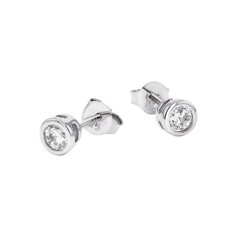 Tom Tailor Damen Ohrstecker 2100571 Silber 925 synth. Zirkonia