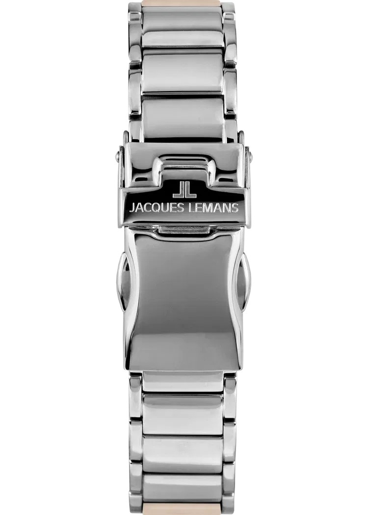 Jacques Lemans Damen Armbanduhr Monaco 42-7X Edelstahl Keramik rosé