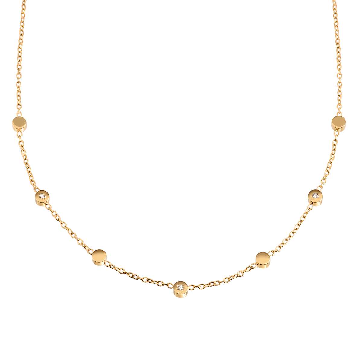 Boccia Damen Collier 08075-04 Titan Brillant Gelbgold IP