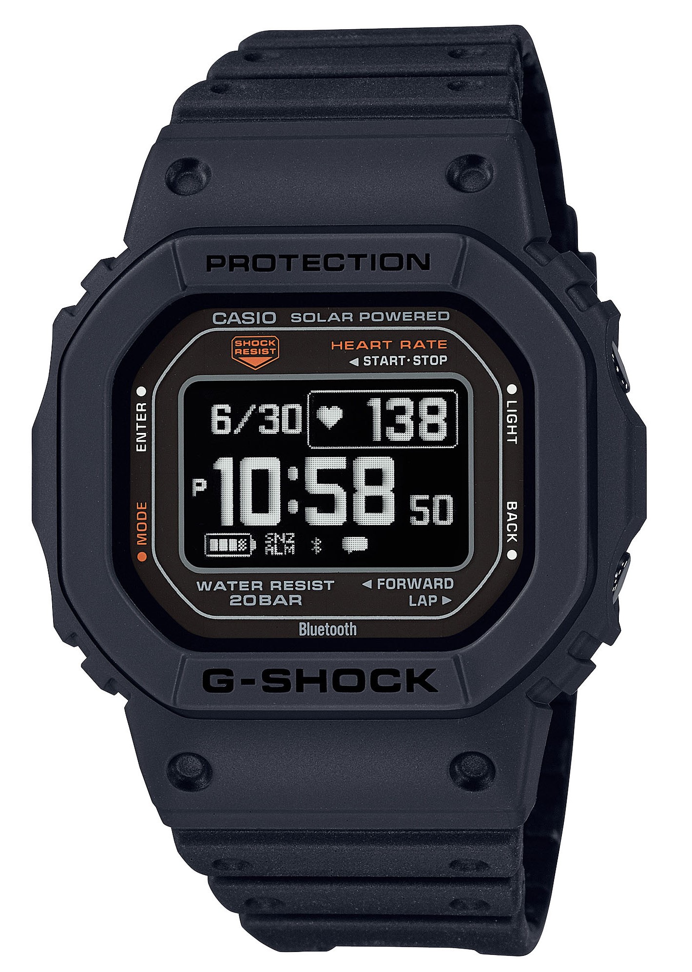 Casio G-Shock G-SQUAD DW-H5600-1ER Bluetooth digital