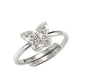 Scout Ring 263014100 Schmetterling Zirkonia Silber 925