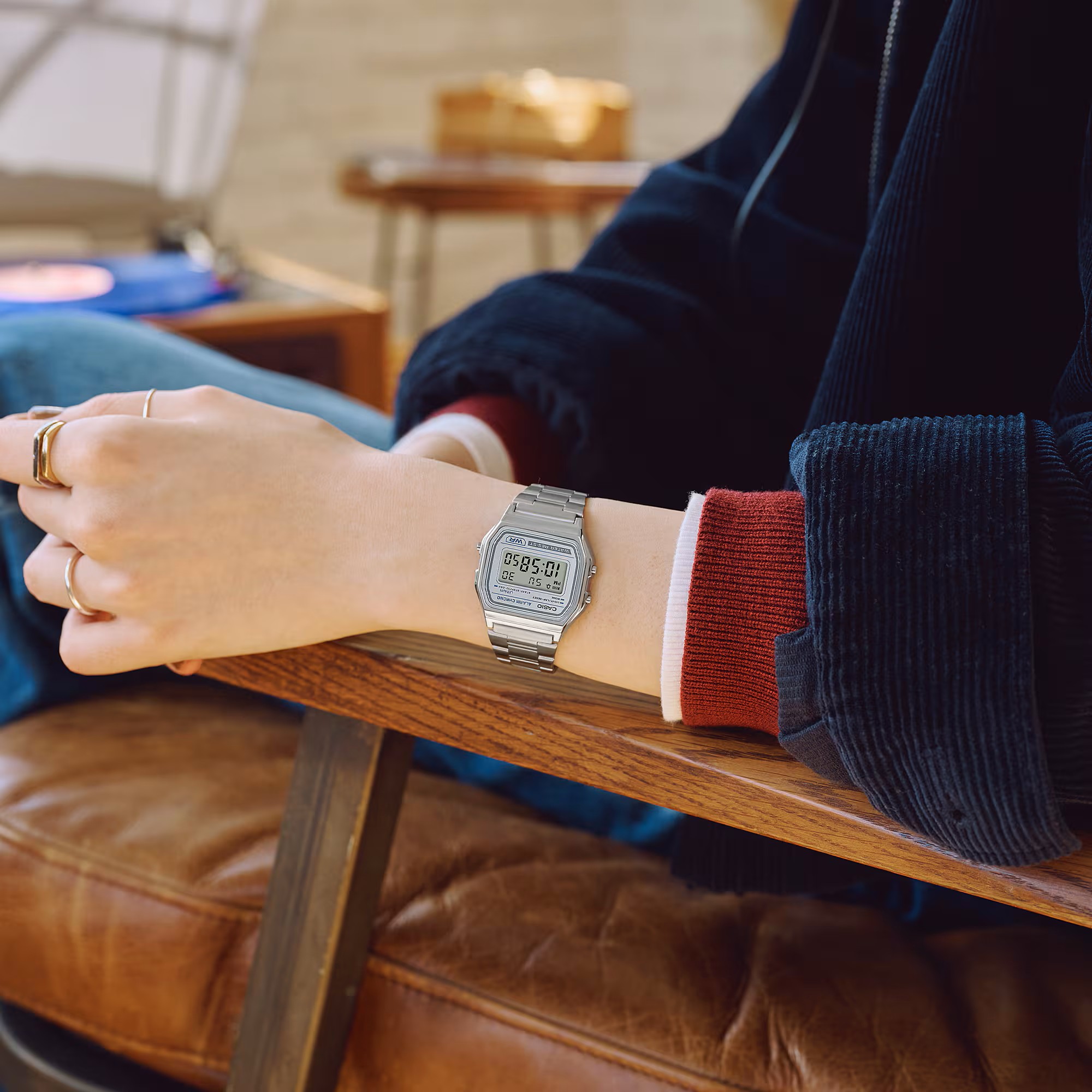 Casio Herren Armbanduhr A158WEA-7EF Vintage digital