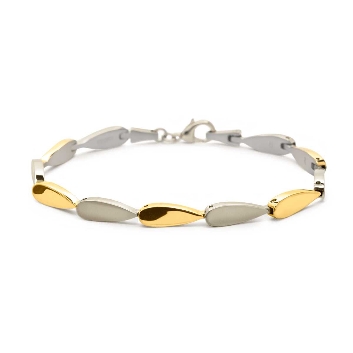 Boccia Damen Armband 03052-02 Titan bicolor goldplattiert 