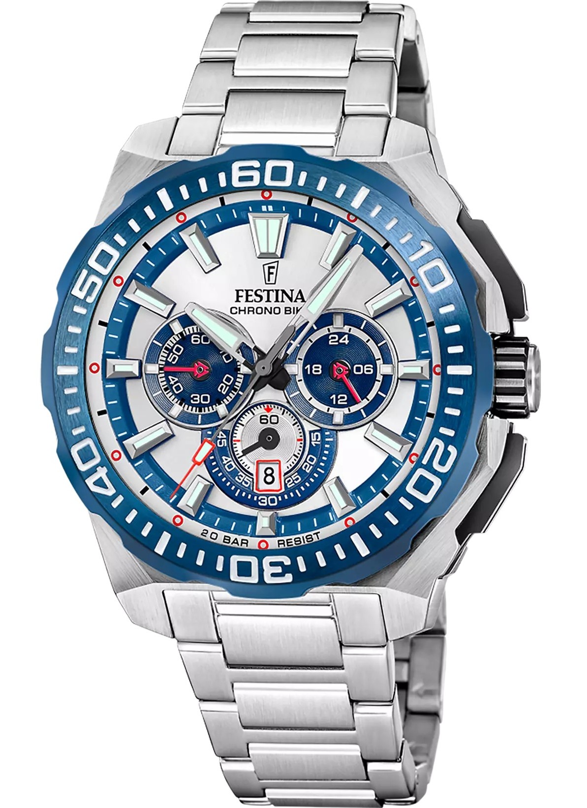 Festina Herren Armbanduhr Chrono Bike F20724/1 Edelstahl