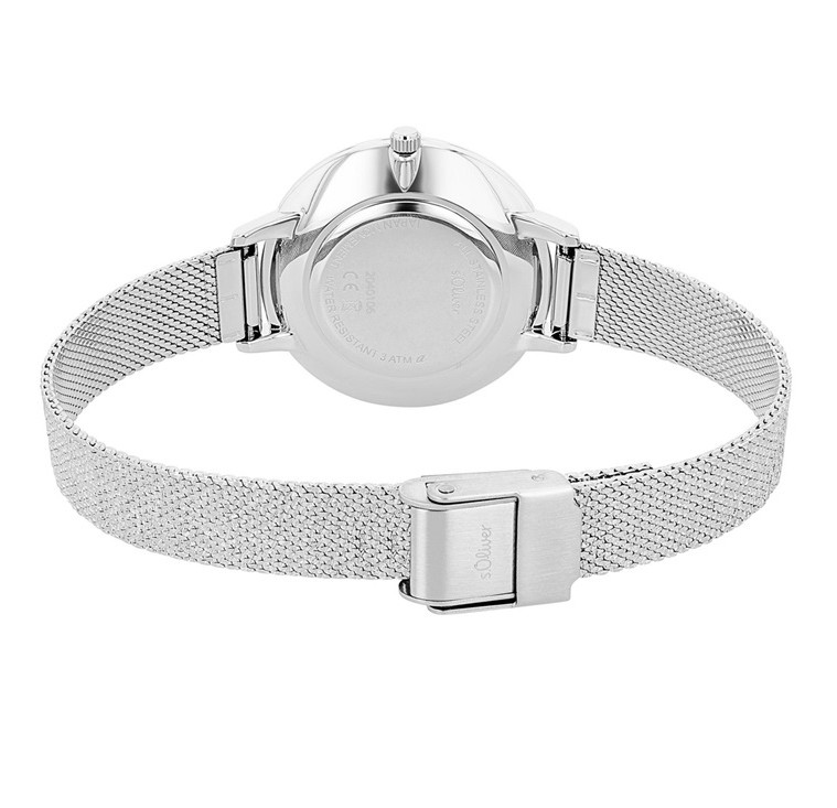 s.Oliver Damen Armbanduhr 2040106 Edelstahl Milanaiseband