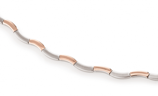 Boccia Damen Collier 0844-05 Titan bicolor rosegoldplattiert