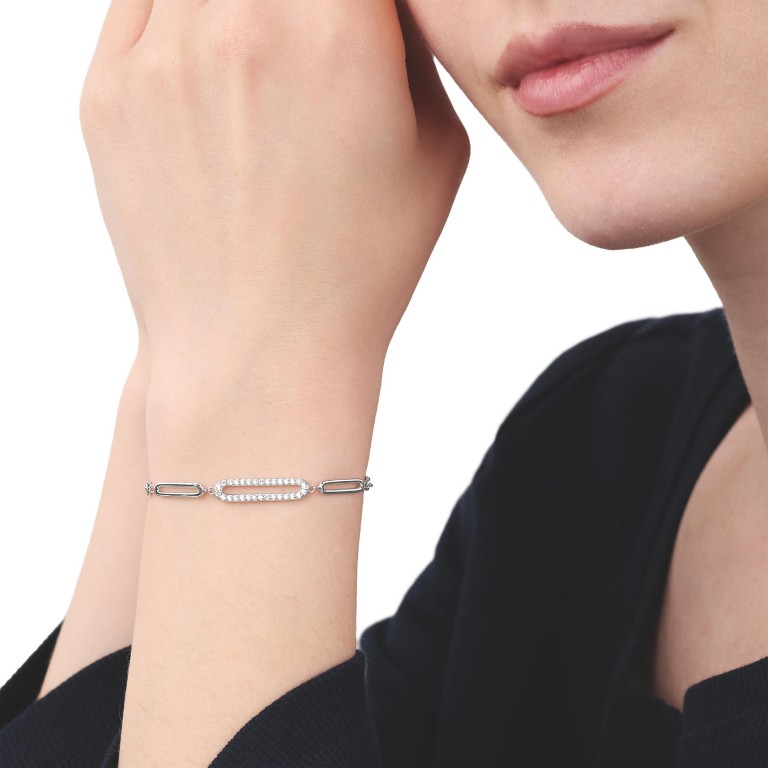 Tom Tailor Damen Armband 2100558 Silber 925 synth. Zirkonia