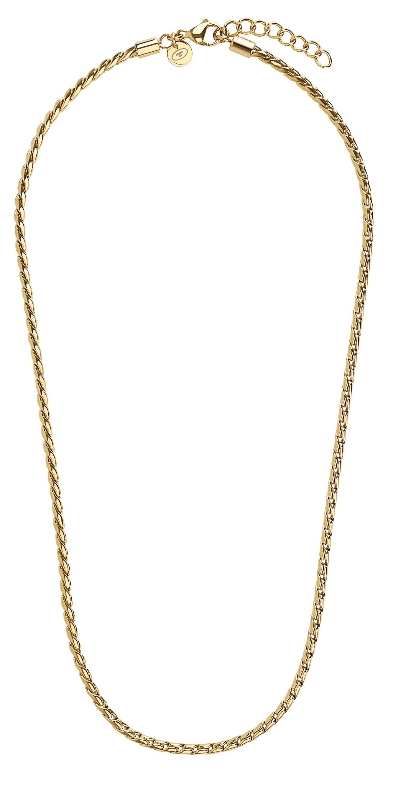 Tom Tailor Damen Halskette 2101385 Edelstahl goldplattiert Fantasiegliederung
