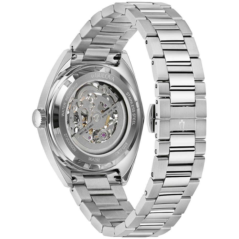 Bulova Herren Armbanduhr 96A292 Classic Automatik Edelstahl
