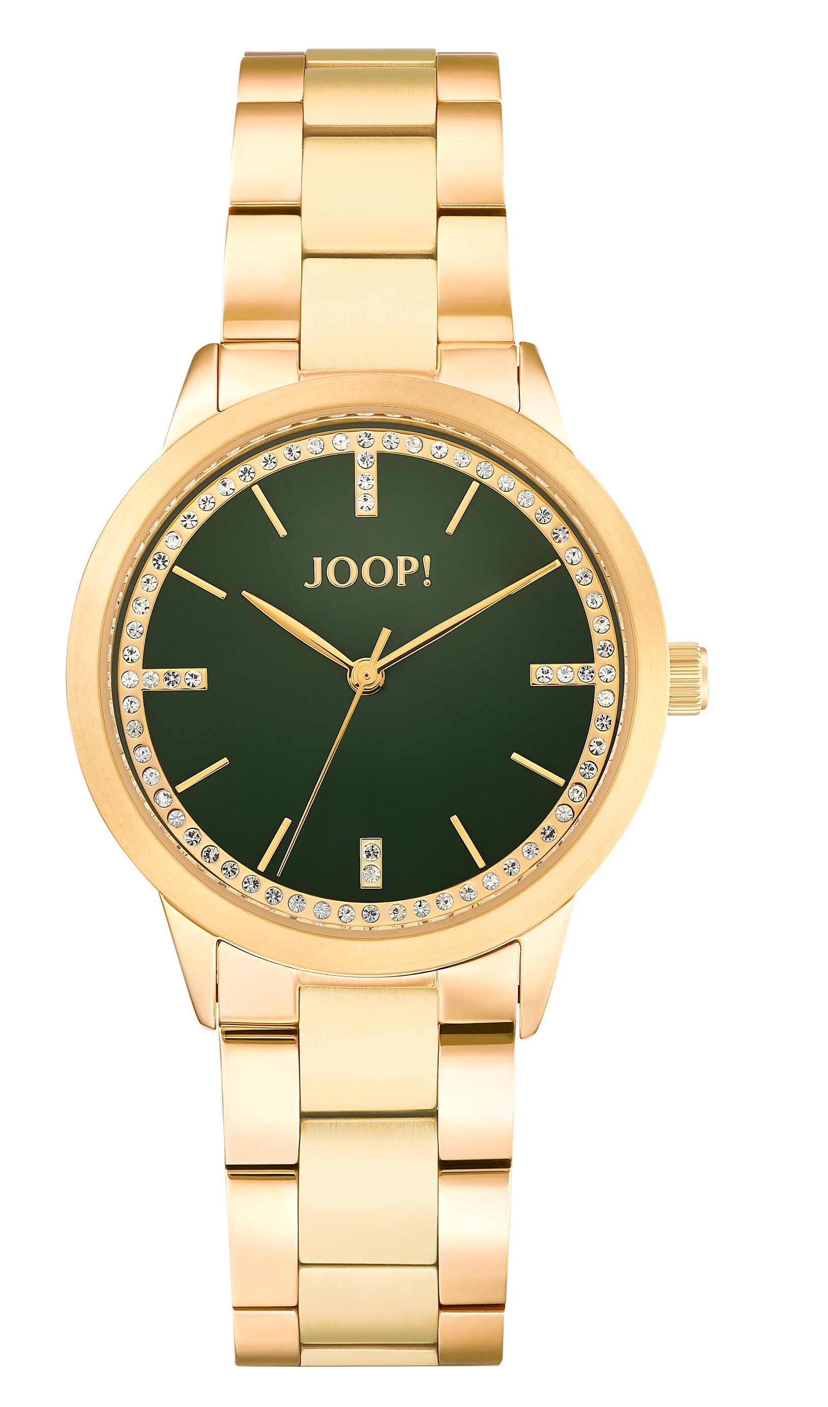 JOOP! Damen Armbanduhr 2035052 gelbgold IP Zirkonia