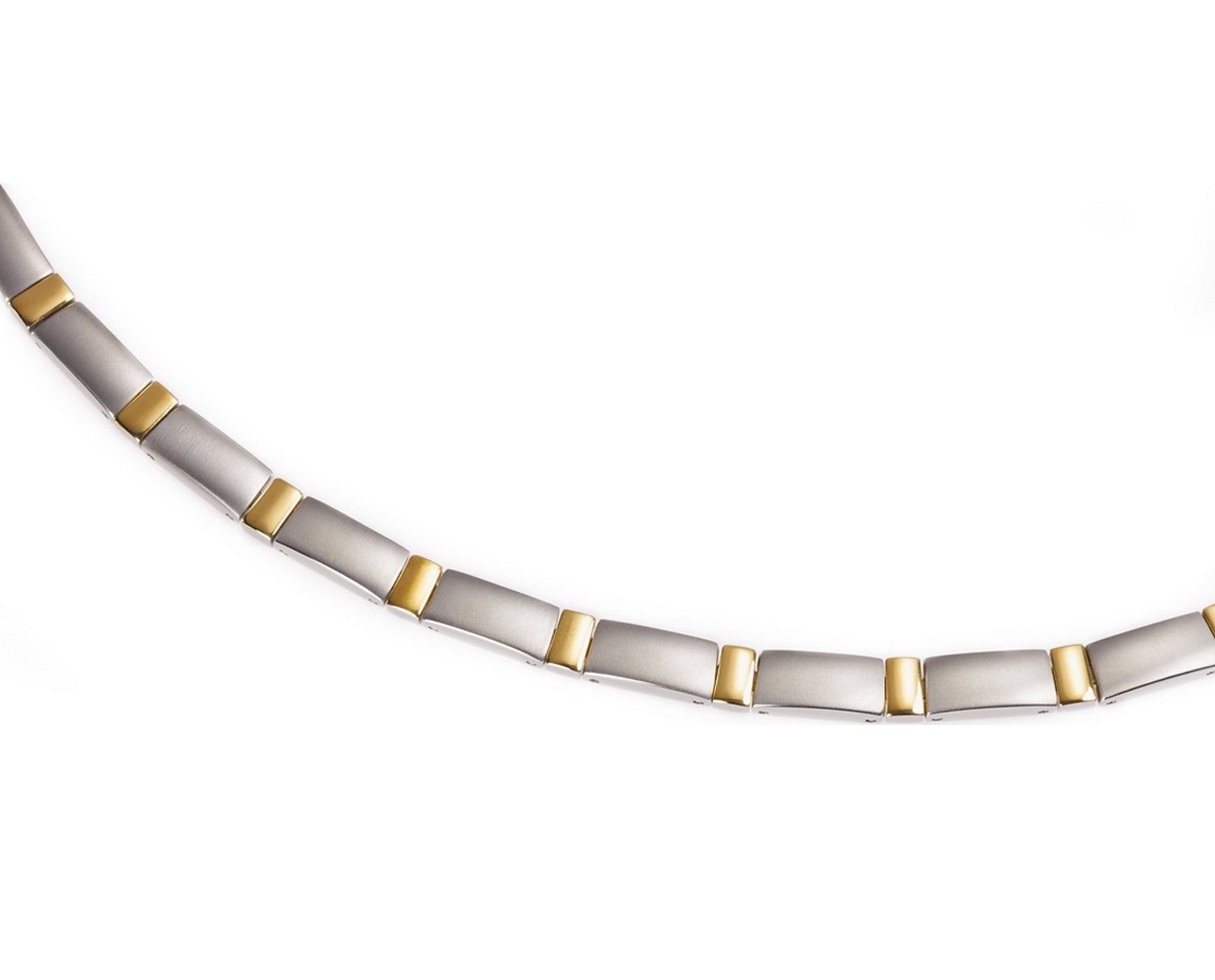 Boccia Damen Halskette 0845-02 Titan bicolor goldplattiert