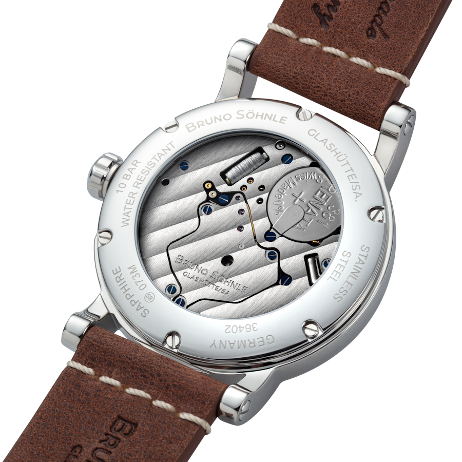 Bruno Söhnle Herren Armbanduhr Pesaro I 17-13073-841 mit Lederband mahagonibraun